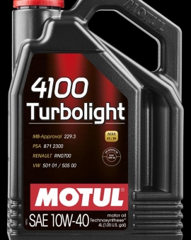 Motul 109462 - OLEJ SIL.10W-40 MOTUL TURBOLIGHT -4L