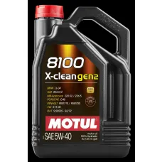 Motul 109762 - OLEJ SIL.5W-40 MOTUL 8100X-CLEAN 2GEN-5L