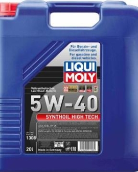 Liqui Moly 1308 - MOTOR Г–L.5W-40 SYNTHOIL HIGH TECH 20L