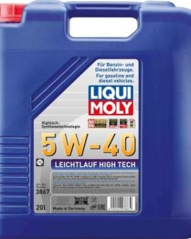 Liqui Moly 3867 - MOTOR Г–L.5W-40 LEICHTLAUF HIGH TECH 20L