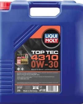 Liqui Moly 3737 - MOTOR Г–L.0W-30 TOP TEC 4310 20L