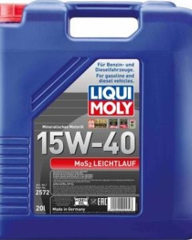 Liqui Moly 2572 - MOTOR Г–L.15W-40 MOS2 LEICHTLAUF SUPER 20